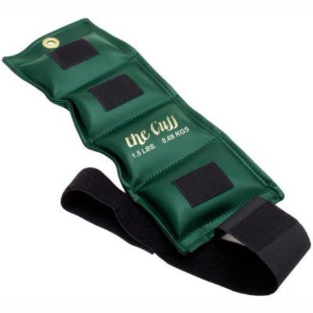 FABRICATION ENTERPRISES Cuff® Deluxe Wrist and Ankle Weight, 1.5 lb., Olive 220882